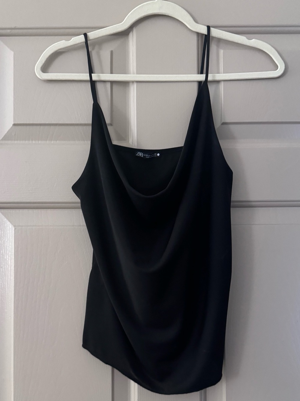 Zara Black Cowl Neck Top